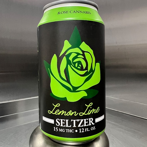 Rose Cannabis Lemon Lime Seltzer - -